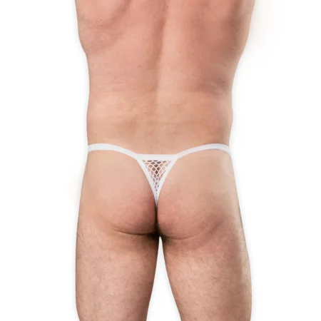 Ανδρικό στρινγκ Amorable by Rimba - Fishnet Thong - One Size - White