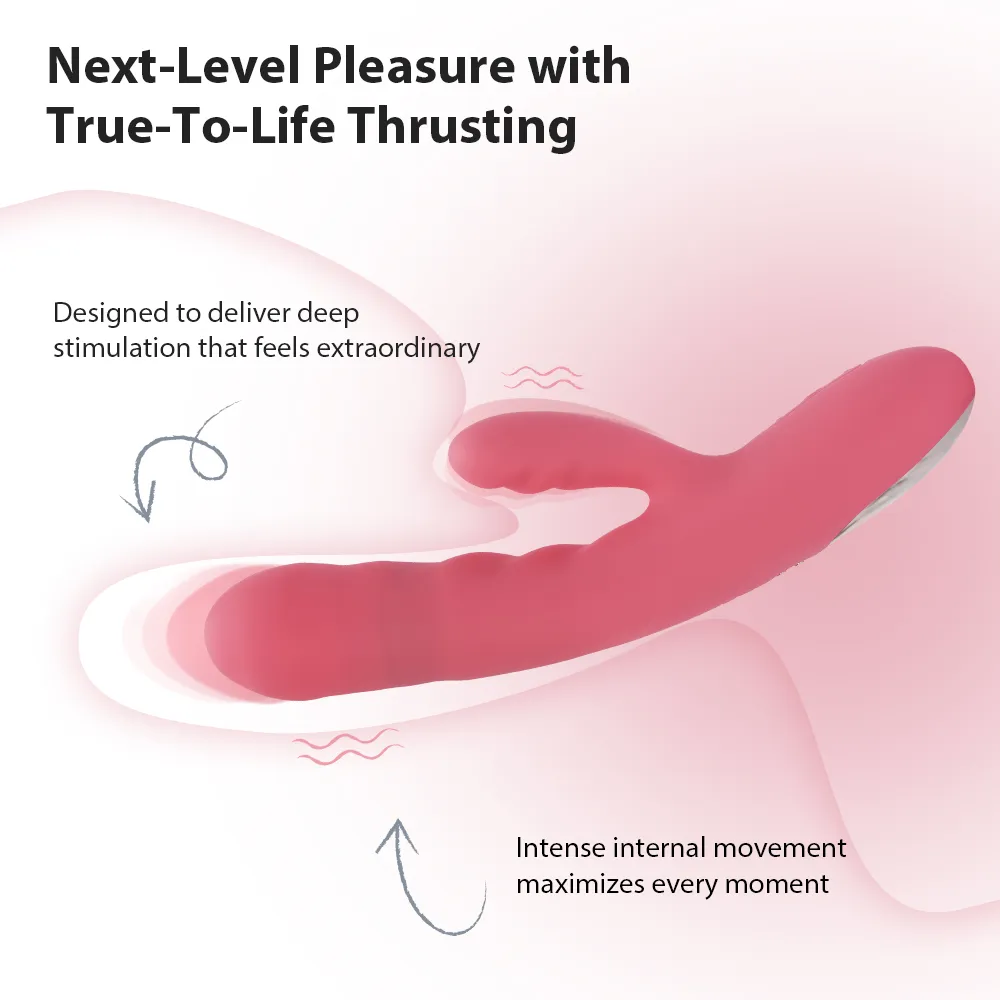 SVAKOM AVERY VIOLET THRUSTING RABBIT VIBRATOR - Image 7