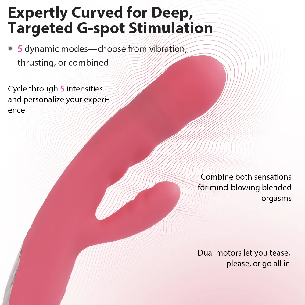 SVAKOM AVERY VIOLET THRUSTING RABBIT VIBRATOR - Image 9