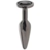 Πρωκτική σφήνα με κόσμημα NS NOVELTIES Rear Assets Medium Tapered Butt Plug in Gunmetal