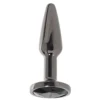 Πρωκτική σφήνα με κόσμημα NS NOVELTIES Rear Assets Small Tapered Butt Plug in Gunmetal