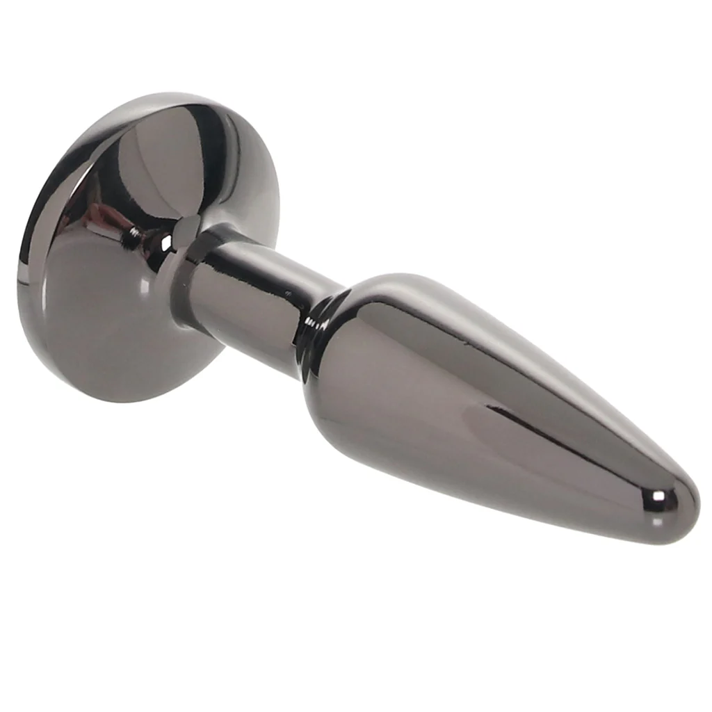 Πρωκτική σφήνα με κόσμημα NS NOVELTIES Rear Assets Small Tapered Butt Plug in Gunmetal