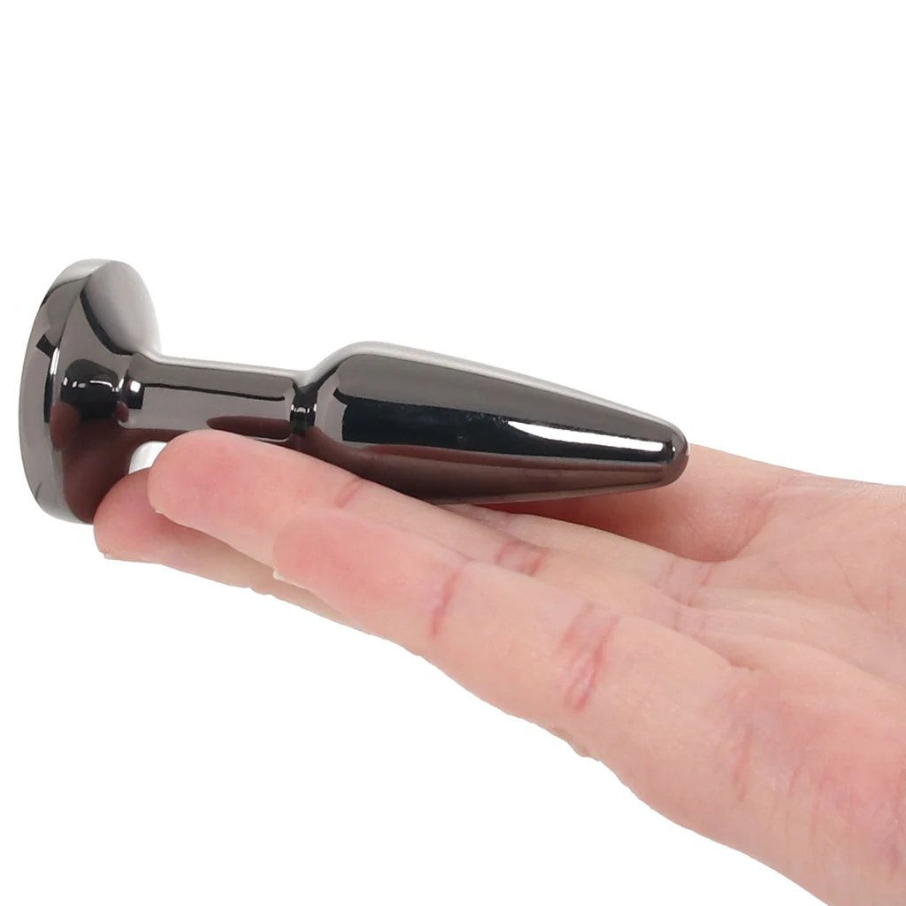 Πρωκτική σφήνα με κόσμημα NS NOVELTIES Rear Assets Small Tapered Butt Plug in Gunmetal