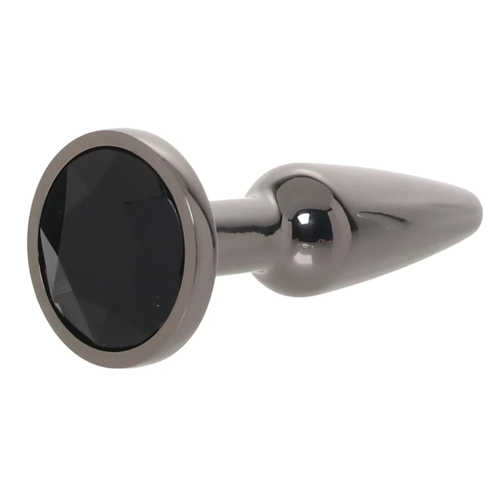 Πρωκτική σφήνα με κόσμημα NS NOVELTIES Rear Assets Small Tapered Butt Plug in Gunmetal