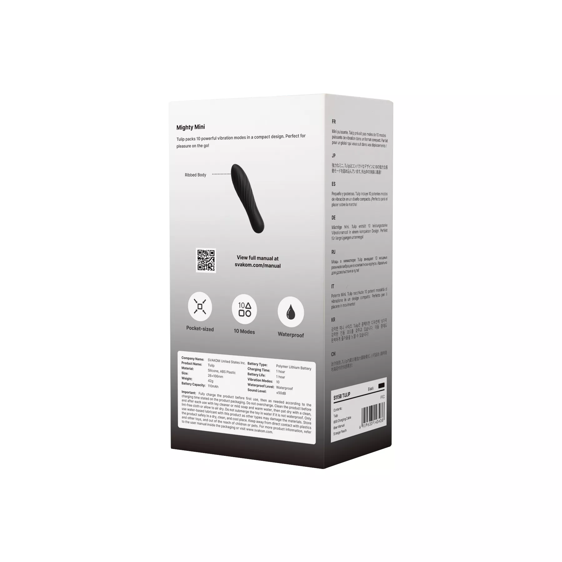 Μικρός δονητής TULIP Strong Firm Bullet Vibrator SVAKOM