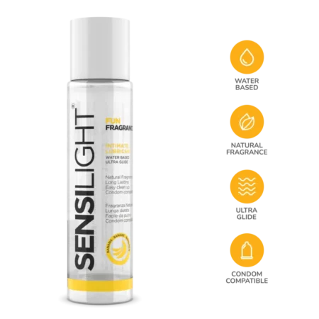 Λιπαντικό με άρωμα μπανάνα FLAVORED LUBRICANTS Sensilight Banana - IntimateLine Sensual Cosmetics
