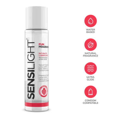 Λιπαντικό με άρωμα φράουλα FLAVORED LUBRICANTS Sensilight Strawberry - IntimateLine Sensual Cosmetics