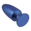 5 Inch silicone Anal Plug Metallic Blue NMC