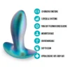 Πρωκτική σφήνα με δόνηση Anal Adventures Matrix By Blush® | Voyager - Vibrating Anal Plug With AnchorTech™ Base - Neptune Teal