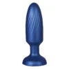 NMC 4 inch silicone anal plug metallic blue