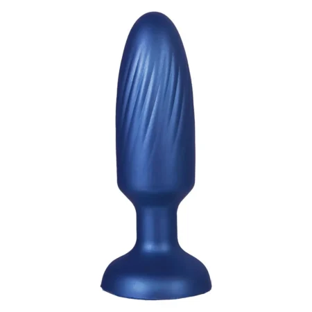 NMC 4 inch silicone anal plug metallic blue