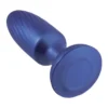 NMC 4 inch silicone anal plug metallic blue