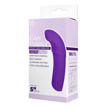5 Inch Silicone 10 Function Vibrator Purple