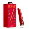Μικρός Δονητής Oh My Gem | Desire 5 Inch Pocket-Sized Power Vibrator With Tapered Tip & Ruby Gem Base - In Red