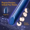 Μικρός Δονητής Oh My Gem | Mystery 5 Inch Pocket-Sized Power Vibrator With Tapered Tip & Sapphire Gem Base - In Blue