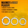 Σετ δακτύλιοι πέους Stay Hard By Blush® | Clear Beaded Penis Rings (3-Sizes)
