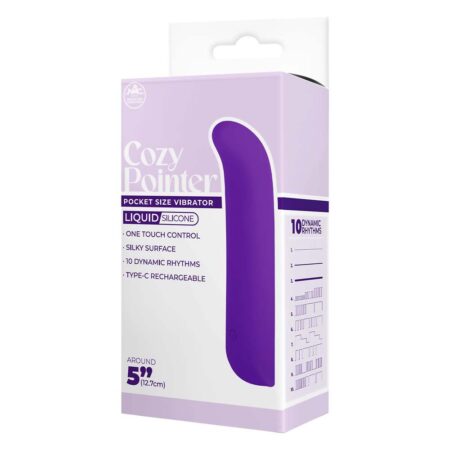 Μικρός δονητής 5 Inch Silicone 10 Function Vibrator Purple NMC