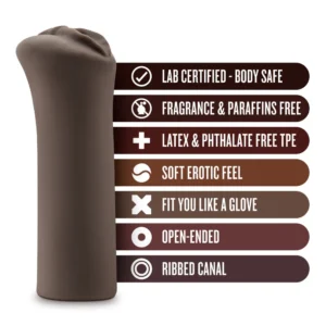 Αυνανιστήρι Hot Chocolate By Blush® | Nicole's Kitty Realistic Chocolate Body Part Vagina Masturbator