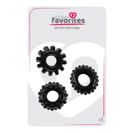 Σετ δακτυλίων πέους Set Of 3 Cockrings Black - DREAMTOYS - ALL TIME FAVORITES