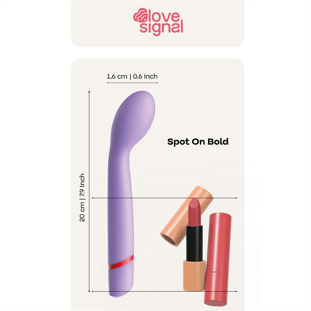 Δονητής σημείου G Spot On Bold LOVE SIGNAL DREAMTOYS