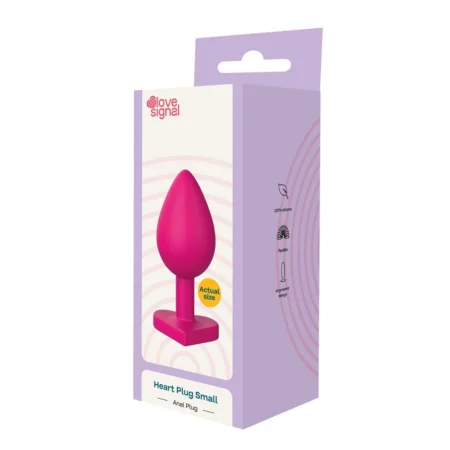 Πρωκτική σφήνα σε μικρό μέγεθος Heart Plug Small - DREAMTOYS - LOVE SIGNAL