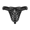 Ανδρική δερμάτινη ζώνη αγνότητας Bedroom Fantasies - Chastity Cage Panty - Black