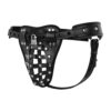 Ανδρική δερμάτινη ζώνη αγνότητας Bedroom Fantasies - Chastity Cage Panty - Black