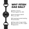 Φίμωτρο FETISH SUBMISSIVE BONDAGE - BREATHABLE SILICONE BALL GAG