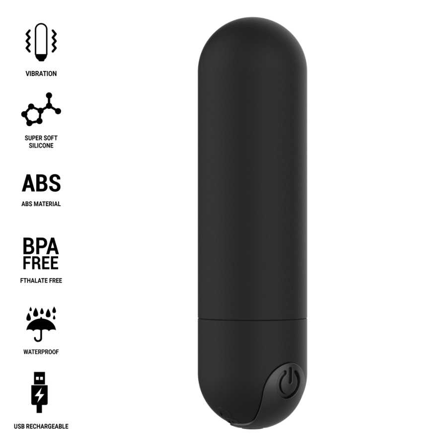 Μίνι δονητής INTENSE - KAREN MINI RECHARGEABLE VIBRATING BULLET BLACK