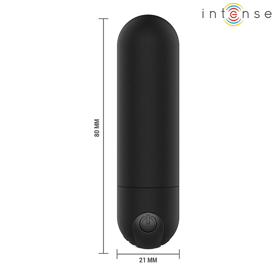 Μίνι δονητής INTENSE - KAREN MINI RECHARGEABLE VIBRATING BULLET BLACK