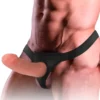 Κούφιο Ομοίωμα Πέους Strap On με ζώνη INTENSE - HOLLOW HARNESS WITH DILDO 16 X 3 CM