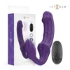 Δονητής INTENSE - JILL DOUBLE VIBRATOR 20 CM PURPLE REMOTE CONTROL