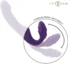 Δονητής INTENSE - JILL DOUBLE VIBRATOR 20 CM PURPLE REMOTE CONTROL
