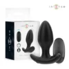 Πρωκτική σφήνα με δόνηση INTENSE - JOEY ANAL PLUG 10 VIBRATIONS BLACK REMOTE CONTROL