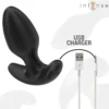 Πρωκτική σφήνα με δόνηση INTENSE - JOEY ANAL PLUG 10 VIBRATIONS BLACK REMOTE CONTROL