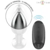 Μεταλλική πρωκτική σφήνα με δόνηση INTENSE - ANAL PLUG 10 VIBRATIONS METAL WITH REMOTE CONTROL M