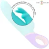Διπλός δονητής INTENSE - MONICA RABBIT VIBRATOR WITH ROTATING G-SPOT STIMULATOR BLUE