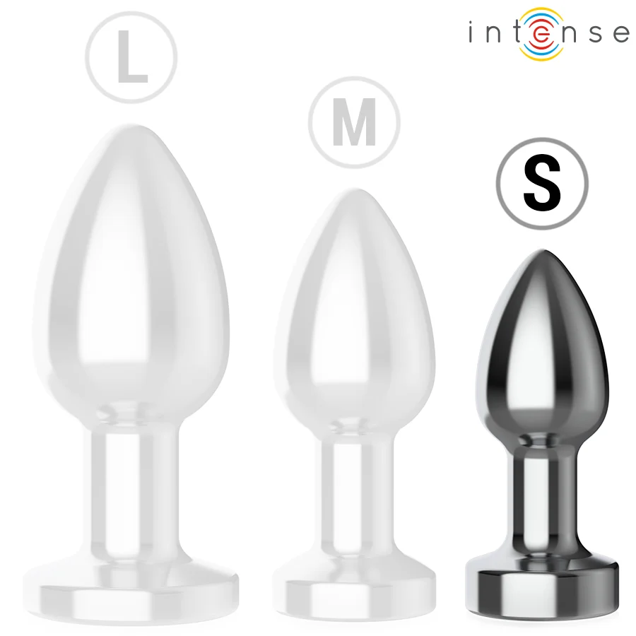Μεταλλική πρωκτική σφήνα με δόνηση INTENSE - ANAL PLUG 10 VIBRATIONS METAL WITH REMOTE CONTROL S