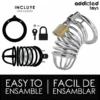 Κλουβί πέους ADDICTED TOYS LOCKED - IRON CELL METAL PENIS CAGE 4.5 CM SIZE M