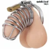 Κλουβί πέους ADDICTED TOYS LOCKED - IRON CELL METAL PENIS CAGE 4.5 CM SIZE M
