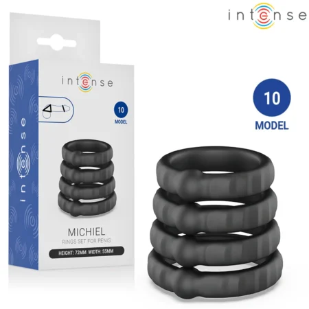 Σετ με 4 δακτυλίους πέους INTENSE - MICHIEL SET OF 4 PENIS RINGS MODEL 10