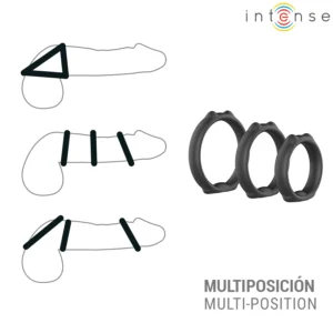 Σετ με 3 δακτυλίους πέους INTENSE - PETER SET OF 3 PENIS RINGS MODEL 9