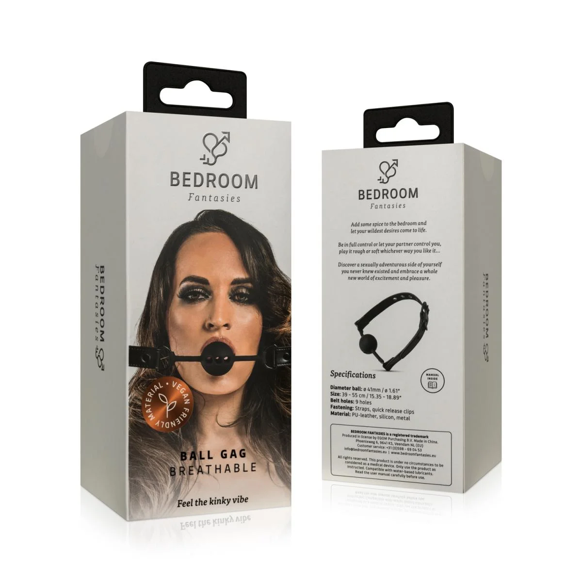 Φίμωτρο Bedroom Fantasies Breathable Silicone Ball Gag - Black
