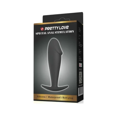 Πρωκτική σφήνα PRETTY LOVE - ANAL PLUG SILICONE PENIS FORM BLACK