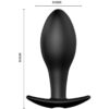 Πρωκτική σφήνα με δόνηση PRETTY LOVE - ANAL PLUG ANCHOR FORM SILICONE 12 VIBRATION MODES BLACK