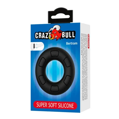 Δακτύλιος πέους CRAZY BULL - BERTRAM SUPER SOFT SILICONE COCK RING BLACK