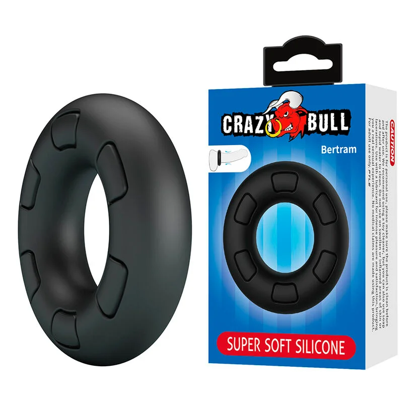 Δακτύλιος πέους CRAZY BULL - BERTRAM SUPER SOFT SILICONE COCK RING BLACK