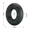 Δακτύλιος πέους CRAZY BULL - BERTRAM SUPER SOFT SILICONE COCK RING BLACK