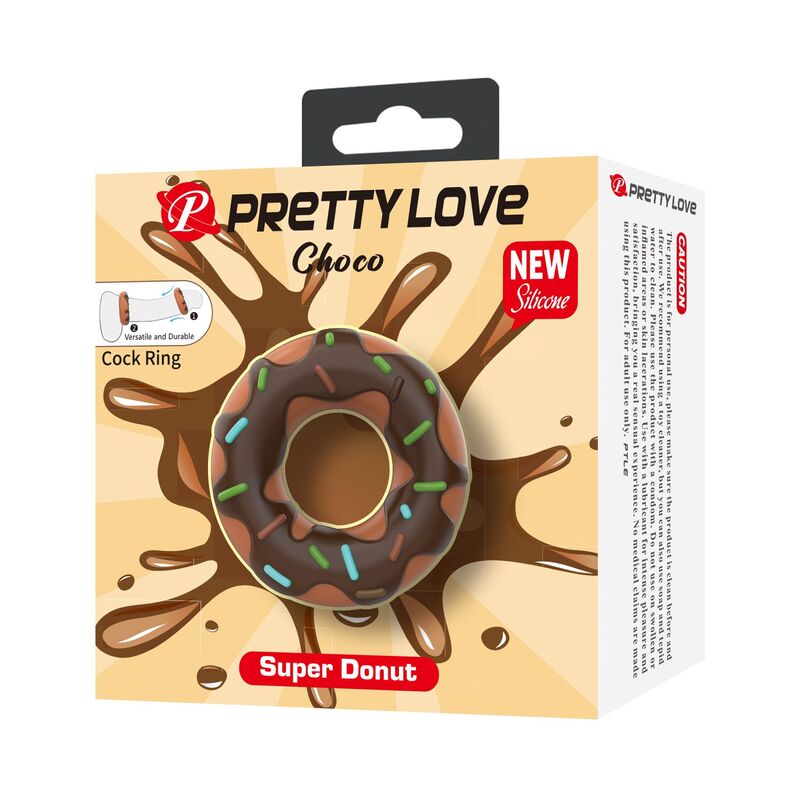 Δακτύλιος πέους PRETTY LOVE - SUPER DONUT PENIS RING BROWN
