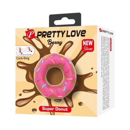 Δακτύλιος πέους PRETTY LOVE - SUPER DONUT PENIS RING PINK